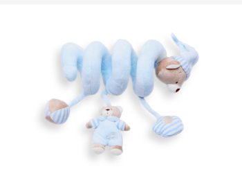 Baby Bruin Plüss maci spirál - kék színben Baby Bruin Plüss maci spirál - kék színben