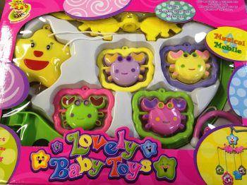 Forgó zenélő állatos játék kiságyra - nagy méretű díszdobozos csomagolásban - Lovely Baby Toys