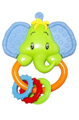 Elefánt csörgő rágókás füllel - lányos