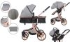 Mama Kiddies Sun Grey ELITE 3az1-ben babakocsi kiegészítőkkel világosszürke színben + Ajándék
