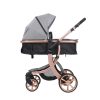 Mama Kiddies® Sun Grey ELITE 3az1-ben multifunkciós babakocsi kiegészítőkkel világosszürke színben + Ajándék