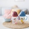 Canpol babies Súlyozott szívószálas itatópohár BONJOUR PARIS 270ml kék