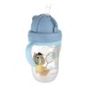 Canpol babies Súlyozott szívószálas itatópohár BONJOUR PARIS 270ml kék