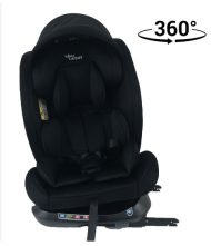   BOXING DAY - ISOFIX-es 360°-ban forgatható Mama Kiddies Rotary Protect GT biztonsági autósülés (0-36 kg) fekete színben ajándék napvédővel