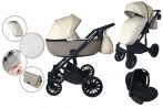   Mama Kiddies Solaris 3az1-ben babakocsi kiegészítőkkel bézs-barna színben + ajándékok