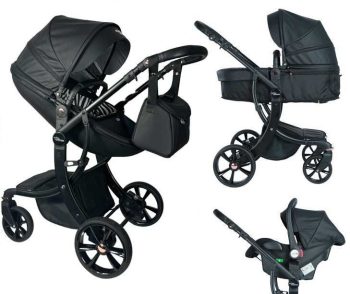 Mama Kiddies® New York 3az1-ben multifunkciós babakocsi kiegészítőkkel fekete színben + ajándék