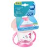 Canpol babies Csöpögésmentes itatópohár szilikon ivócsőrrel LOVE&SEA 180ml rózsaszín
