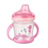 Canpol babies Csöpögésmentes itatópohár szilikon ivócsőrrel LOVE&SEA 180ml rózsaszín