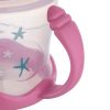 Canpol babies Csöpögésmentes itatópohár szilikon ivócsőrrel LOVE&SEA 180ml rózsaszín