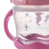 Canpol babies Csöpögésmentes itatópohár szilikon ivócsőrrel LOVE&SEA 180ml rózsaszín