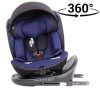 ISOFIX-es 360°-ban forgatható Mama Kiddies i-Size Power GT2 biztonsági autósülés (40 -150 cm) kék színben ajándék napvédővel