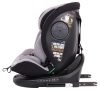 ISOFIX-es 360°-ban forgatható Mama Kiddies i-Size Power GT2 biztonsági autósülés (40 -150 cm) szürke színben ajándék napvédővel