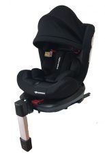   ISOFIX-es 360°-ban forgatható Mama Kiddies Baby Pilot biztonsági autósülés (0-36 kg) fekete színben ajándék napvédővel