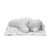 Lorelli Poffy Duo takaró 75x90 cm párnával 45x30 cm - White Grey Teddy Bear
