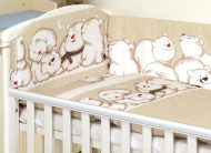   Mama Kiddies Baby Bear 180°-os rácsvédő jegesmaci bézs színben