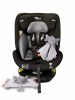 ISOFIX-es 360°-ban forgatható Mama Kiddies iSize Capry biztonsági autósülés (40 -150 cm) fekete színben + Ajándék