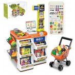   Mama Kiddies 60 részes 82 cm magas Luxury játék szupermarket kiegészítőkkel kék színben