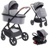 Mama Kiddies® PRIMO 4az1-ben multifunkciós babakocsi szürke színben + Ajándék