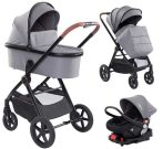 Mama Kiddies® PRIMO 4az1-ben multifunkciós babakocsi szürke színben + Ajándék Mama Kiddies® PRIMO 4az1-ben multifunkciós babakocsi szürke színben + Ajándék