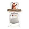 Mama Kiddies Star fehér-barna multifunkciós etetőszék macis mintával