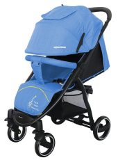   Mama Kiddies Aqua sport babakocsi kék színben ajándék lábzsákkal és esővédővel