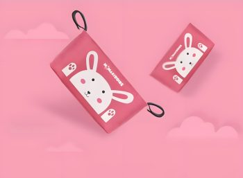 Mama Kiddies többzsebes rendszerező babakocsi táska pink színben