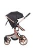 Mama Kiddies® Sun Black ELITE 3az1-ben multifunkciós babakocsi kiegészítőkkel fekete színben + Ajándék