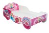 Mama Kiddies 140x70-as gyerekágy hintó dizájnnal - rózsaszín mintával - matraccal