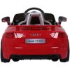 Audi TT RS Roadster elektromos autó távirányítóval piros színben (dupla motor és akkumulátor)