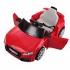 Audi TT RS Roadster elektromos autó távirányítóval piros színben (dupla motor és akkumulátor)