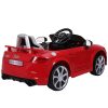Audi TT RS Roadster elektromos autó távirányítóval piros színben (dupla motor és akkumulátor)