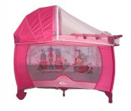   BOXING DAY - Mama Kiddies VIP pink (emelhető magasságú és ringatható) Utazóágy + Szúnyogháló + Ajándék