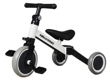 Mama Kiddies® Ethan MultiTrike 2az1-ben futóbiciklivé alakítható tricikli fehér színben