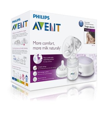 Philips Avent Natural elektromos mellszívó + tartozékok 0% BPA  