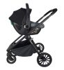 Mama Kiddies Unique 4az1-ben multifunkciós babakocsi kiegészítőkkel graphite színben ISOFIX talppal + Ajándék