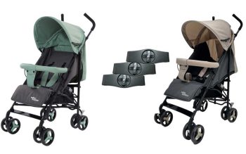 Mama Kiddies® Vento sport ikerbabakocsi zöld/bézs/szürke színben + Ajándék esővédők