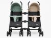 Mama Kiddies® Vento sport ikerbabakocsi zöld/bézs/szürke színben + Ajándék esővédők