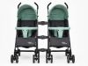 Mama Kiddies® Vento sport ikerbabakocsi zöld/szürke színben + Ajándék esővédők Mama Kiddies® Vento sport ikerbabakocsi zöld/szürke színben + Ajándék esővédők