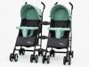 Mama Kiddies® Vento sport ikerbabakocsi zöld/szürke színben + Ajándék esővédők Mama Kiddies® Vento sport ikerbabakocsi zöld/szürke színben + Ajándék esővédők