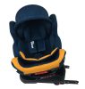 ISOFIX-es 360°-ban forgatható Mama Kiddies Champion biztonsági autósülés (0-36 kg) kék-sárga színben ajándék napvédővel