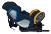 ISOFIX-es 360°-ban forgatható Mama Kiddies Champion biztonsági autósülés (0-36 kg) kék-sárga színben ajándék napvédővel