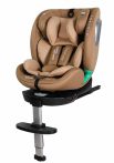   ISOFIX-es 360°- ban forgatható Mama Kiddies iSize Journey Extra biztonsági autósülés (40–150 cm) bézs színben támasztólábbal ajándék napvédővel és lábtartóval