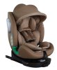 ISOFIX-es 360°- ban forgatható Mama Kiddies iSize Journey Extra biztonsági autósülés (40–150 cm) bézs színben támasztólábbal ajándék napvédővel és lábtartóval