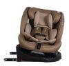 ISOFIX-es 360°- ban forgatható Mama Kiddies iSize Journey Extra biztonsági autósülés (40–150 cm) bézs színben támasztólábbal ajándék napvédővel és lábtartóval