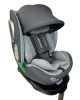 ISOFIX-es 360°- ban forgatható Mama Kiddies iSize Journey Extra biztonsági autósülés (40–150 cm) szürke színben támasztólábbal ajándék napvédővel és lábtartóval
