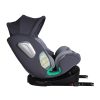 ISOFIX-es 360°- ban forgatható Mama Kiddies iSize Journey Extra biztonsági autósülés (40–150 cm) szürke színben támasztólábbal ajándék napvédővel és lábtartóval