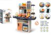 65 részes Mama Kiddies KitchenKing babakonyha szett kék-narancs színben