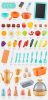 65 részes Mama Kiddies KitchenKing babakonyha szett kék-narancs színben