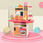   65 részes Mama Kiddies KitchenKing babakonyha szett pink-narancs színben