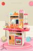 65 részes Mama Kiddies KitchenKing babakonyha szett pink-narancs színben